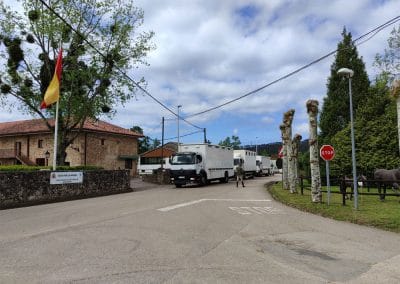 El Escuadrón de Escolta Real y la Batería Real alojan a sus animales en la yeguada militar de Ibio