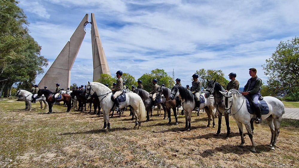 Explicación de la Batalla de Talavera al Escuadrón de Escolta Real