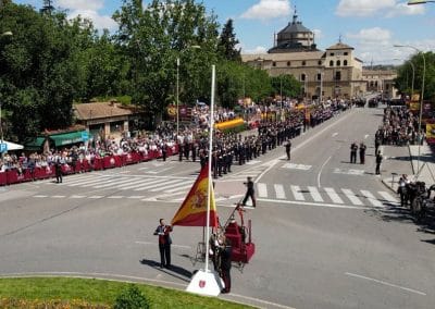 Arriado de la bandera de España