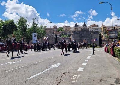 La Batería Real cerrando el desfile de la parada militar