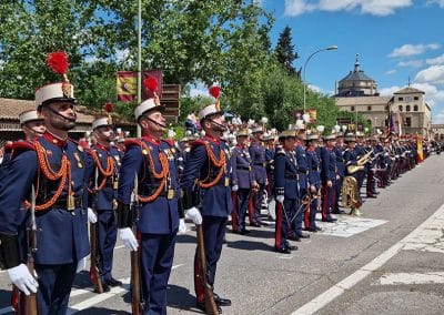 Imagen general de las unidades presentes en la parada militar