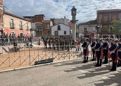 Parada militar del Grupo de Escoltas en Nombela