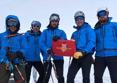 El Grupo de Alta Montaña de la Guardia Real en la alta ruta Chamonix-Zermatt