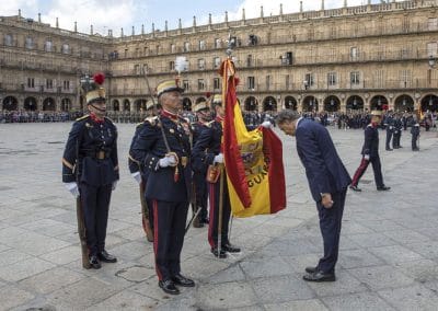 Fotografía de la parada militar que tuvo lugar el 17 de septiembre durante el ejercicio Salamanca 2023