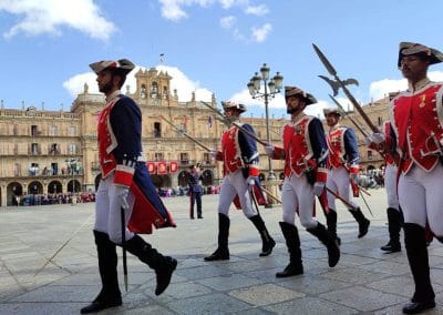 Fotografía de la parada militar que tuvo lugar el 17 de septiembre durante el ejercicio Salamanca 2023