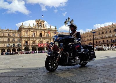 Fotografía de la parada militar que tuvo lugar el 17 de septiembre durante el ejercicio Salamanca 2023