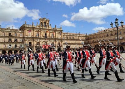 Fotografía de la parada militar que tuvo lugar el 17 de septiembre durante el ejercicio Salamanca 2023