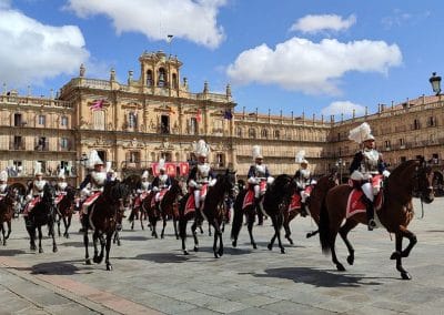 Fotografía de la parada militar que tuvo lugar el 17 de septiembre durante el ejercicio Salamanca 2023