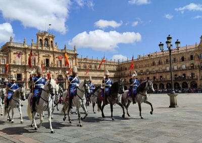 Fotografía de la parada militar que tuvo lugar el 17 de septiembre durante el ejercicio Salamanca 2023